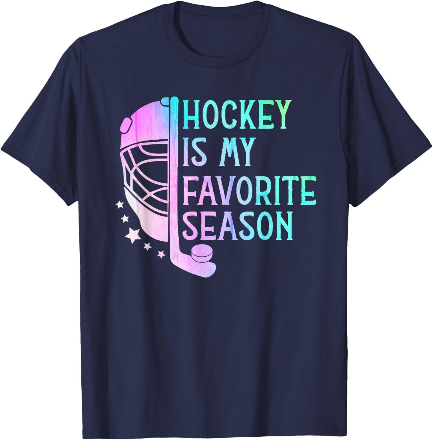 Hockey is My Favorite Season ice Hockey player Hockey fans T-Shirt - T-Shirt | Navy