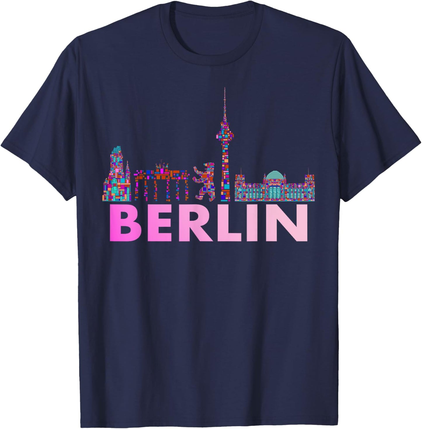 Berlin Design - Berlin Bear - I Love Berlin T-Shirt - T-Shirt | Navy