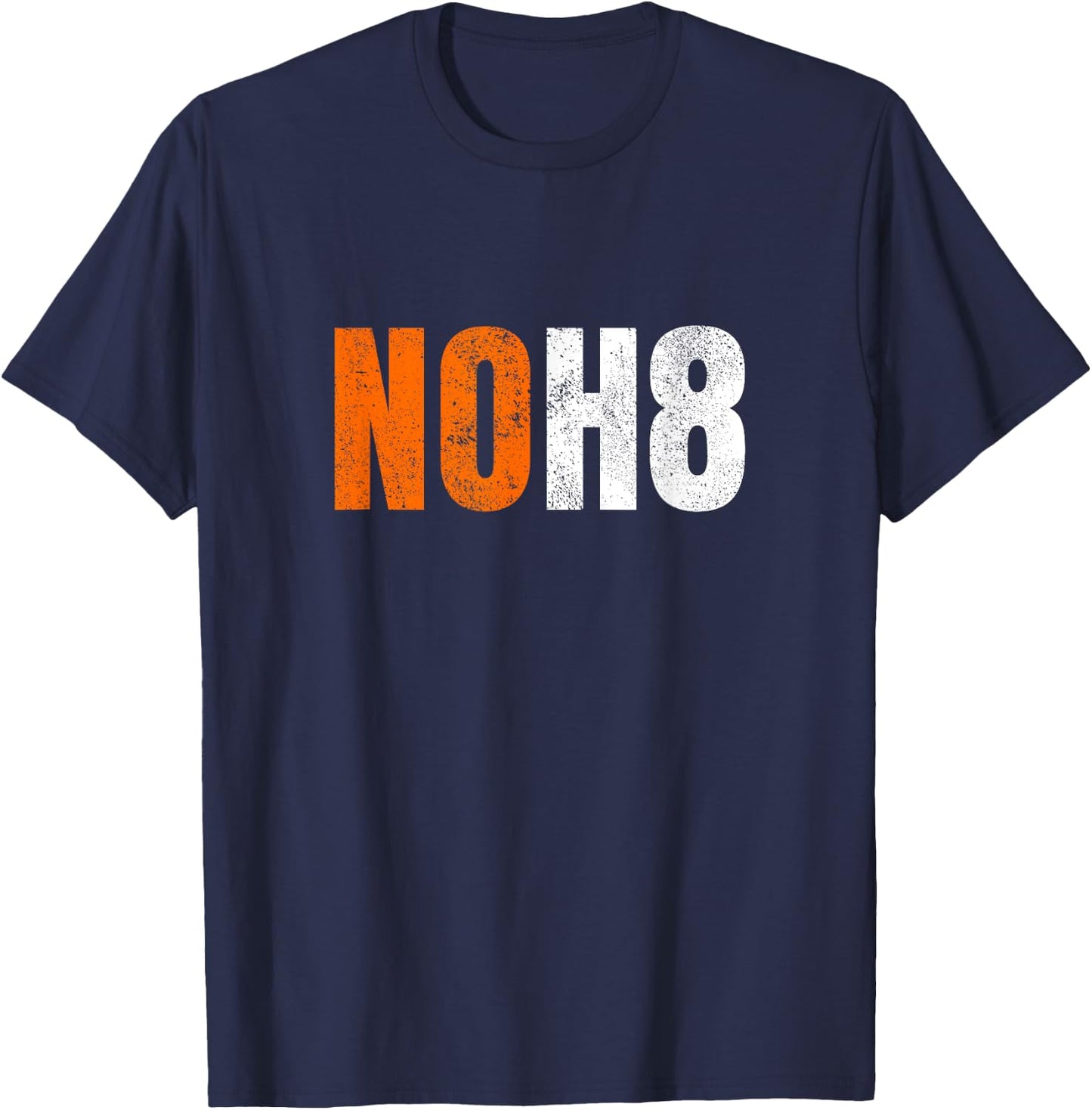 NOH8 Social Justice Stop Hate Love Always Be A Good Neighbor T-Shirt - T-Shirt | Navy