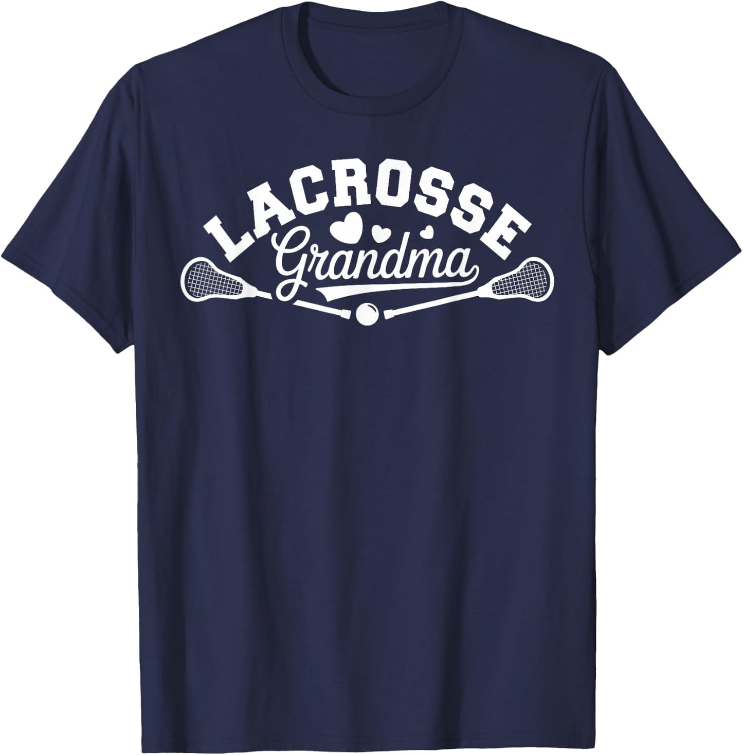 Cute Lacrosse Grandma Grandmother Player T-Shirt - T-Shirt | Navy