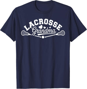 Cute Lacrosse Grandma Grandmother Player T-Shirt - T-Shirt | Navy