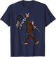 Police Fire First Responder Flag for Bigfoot Rock and Roll T-Shirt - T-Shirt | Navy