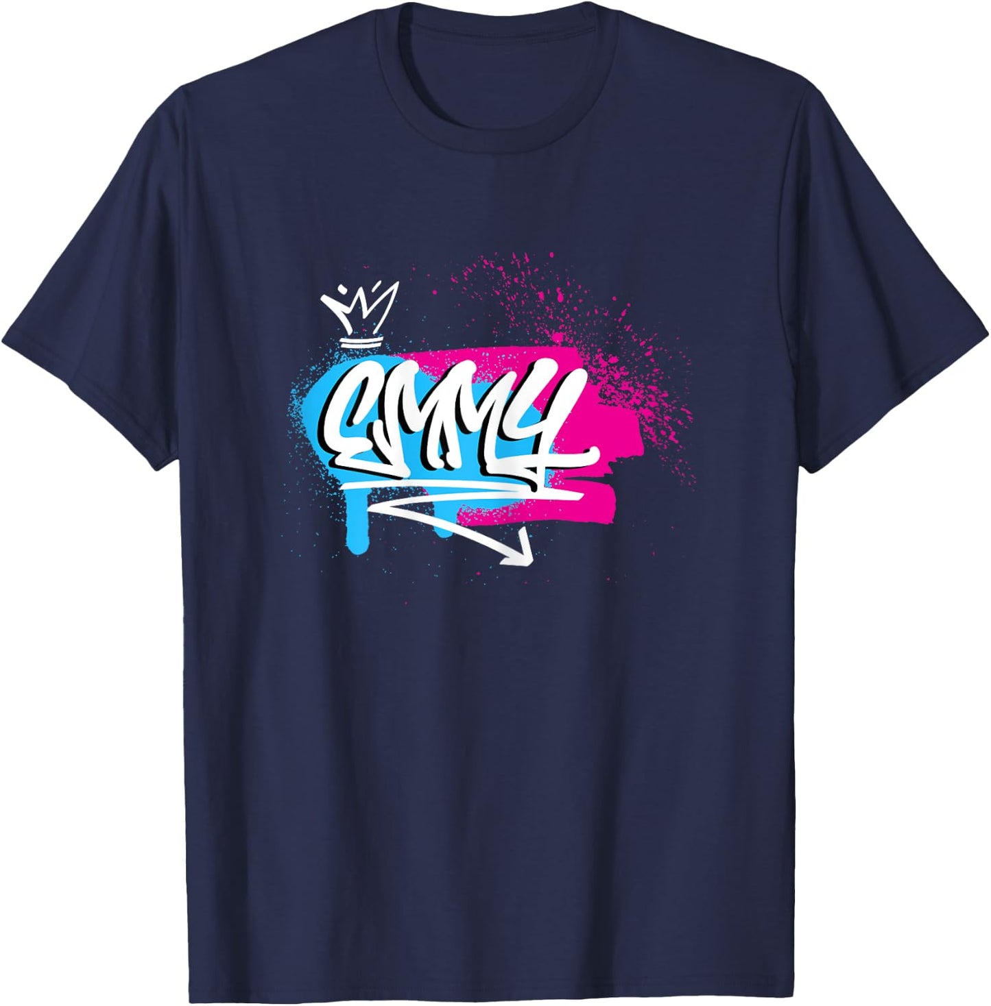 Ladies Girls Funny Funny Gift First Name for Emmy T-Shirt - T-Shirt | Navy