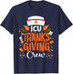 ICU Thanksgiving Nurse Crew Intensive Care Unit Thanksgiving T-Shirt - T-Shirt | Navy