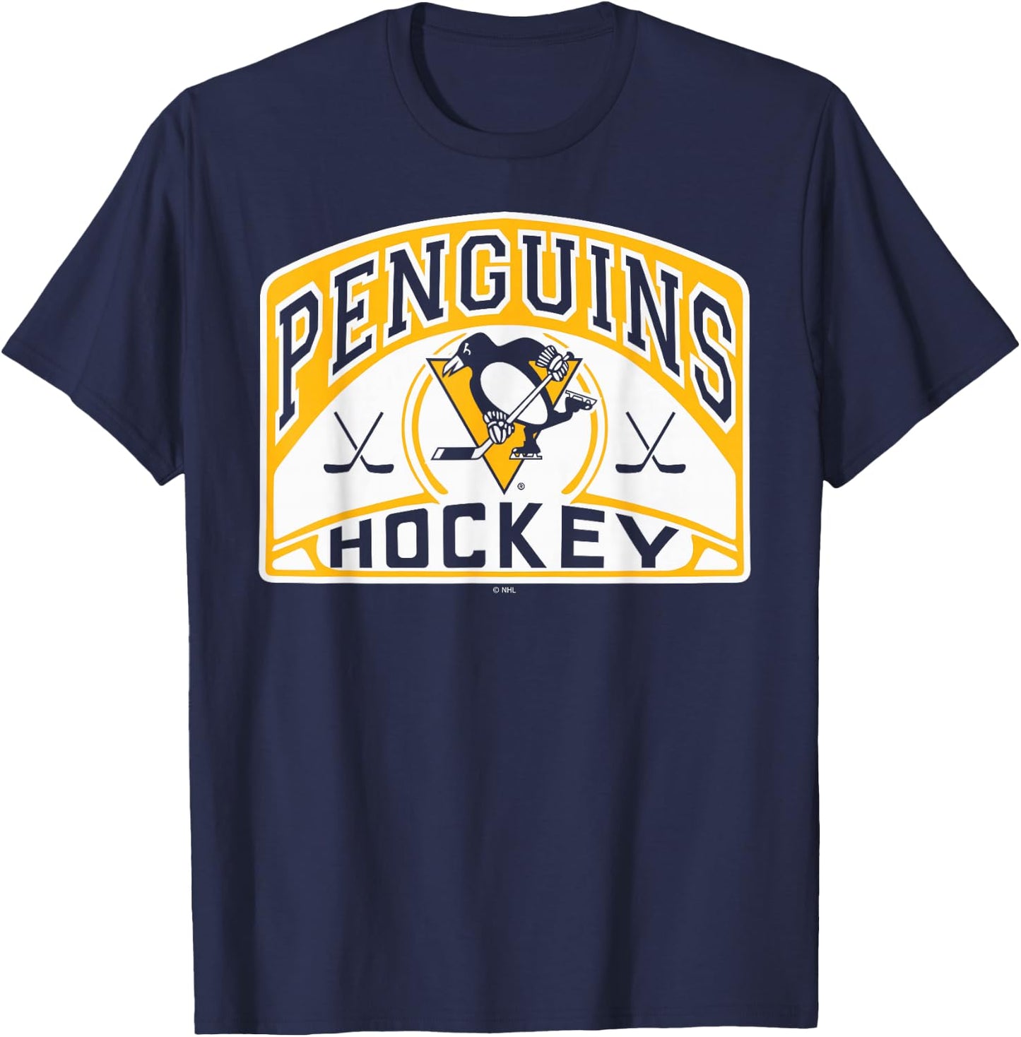 Pittsburgh Penguins Glide Black Officially Licensed T-Shirt - T-Shirt | Navy