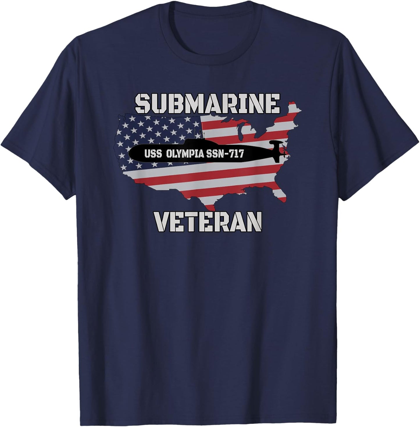 USS Olympia SSN-717 Submarine Veterans Day Father Grandpa T-Shirt - T-Shirt | Navy