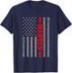 American Flag Warden US Flag Vintage Dad T-Shirt - T-Shirt | Navy