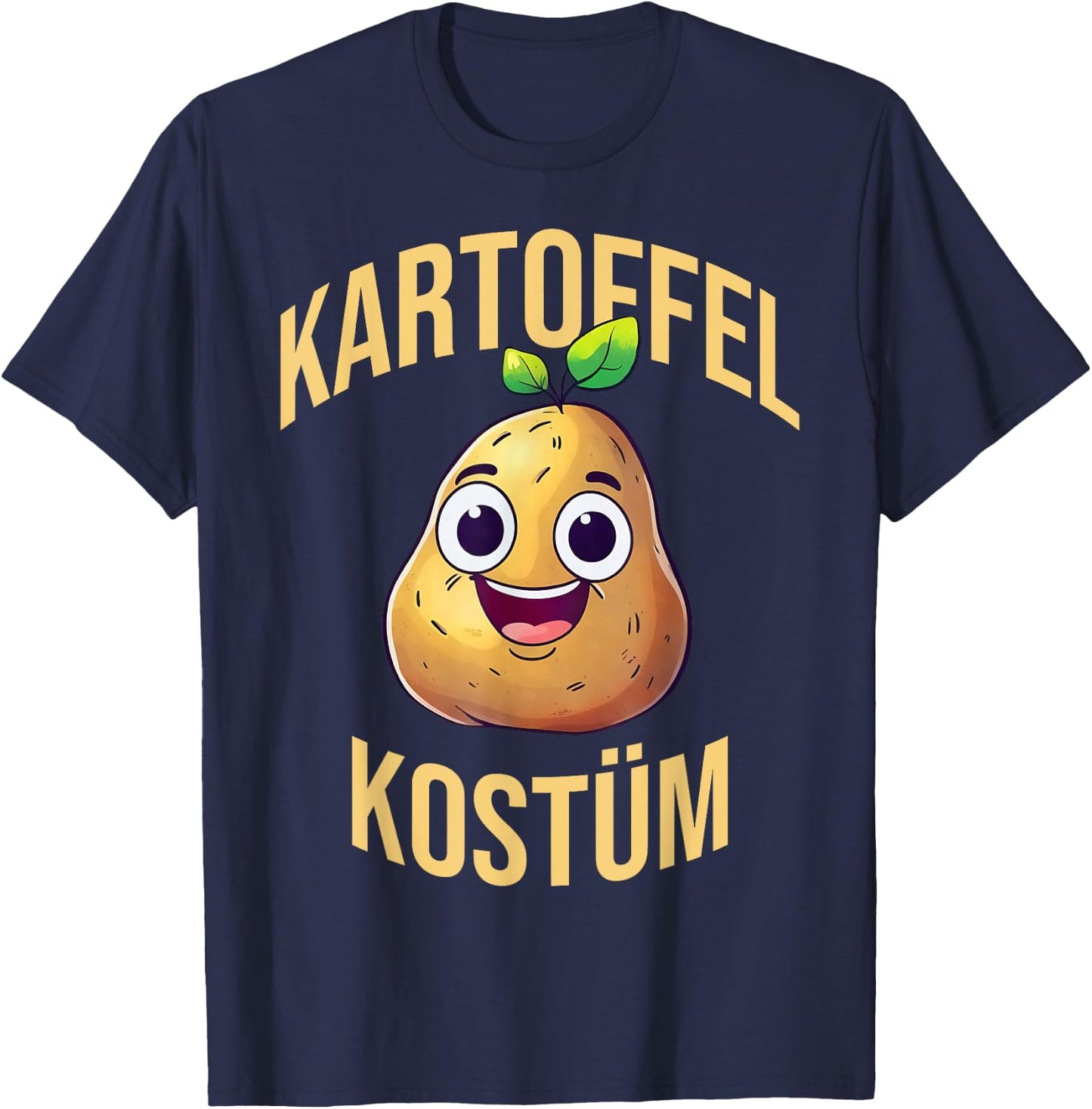 Potato Costume Carnival Vegetable Costume Adults Children , black T-Shirt - T-Shirt | Navy