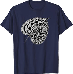 Peepal Leaf T-Shirt - T-Shirt | Navy