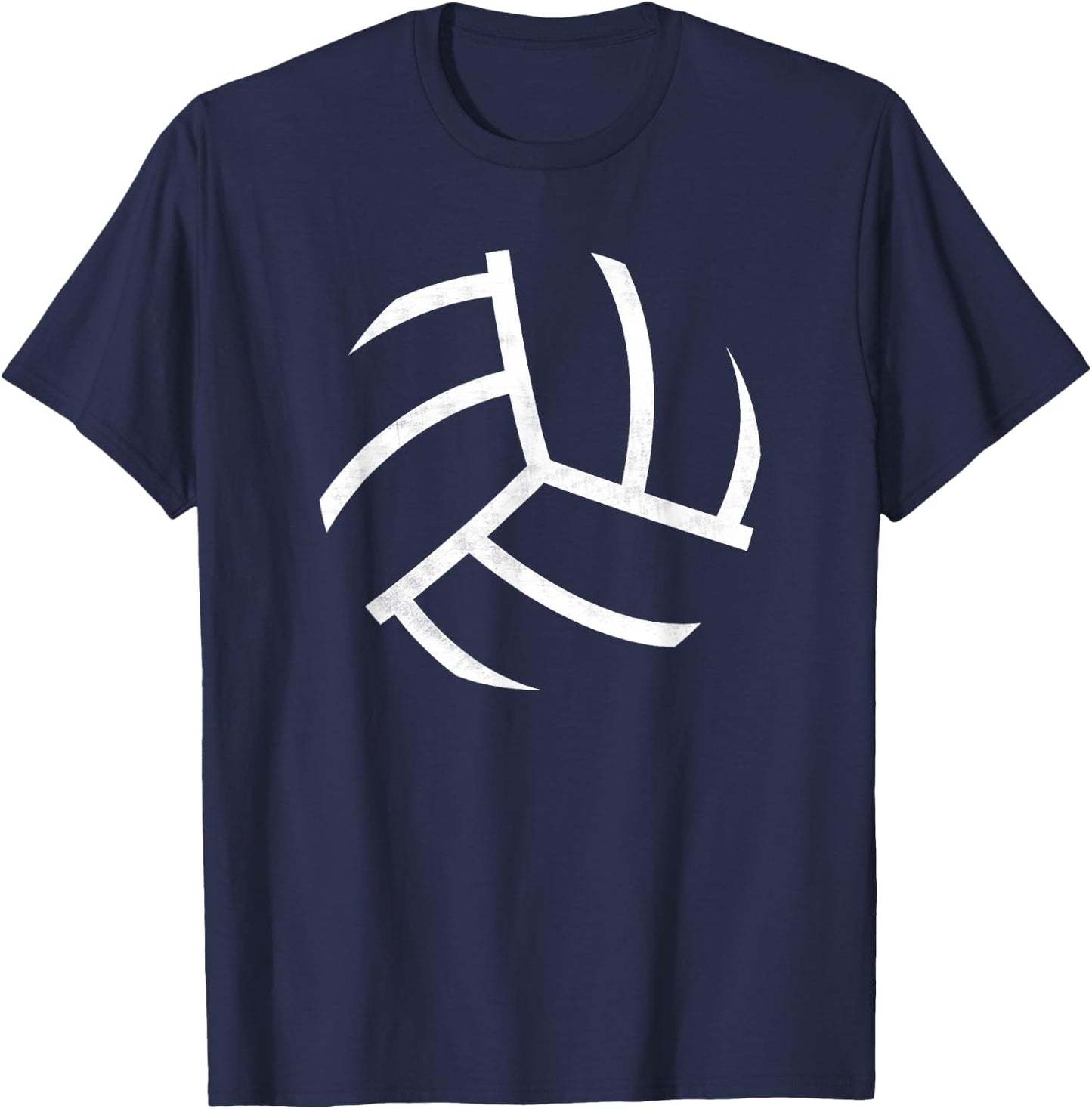 Volley Ball Apparel Classic Fit Black Modern Volleyball Graphic T-Shirt - T-Shirt | Navy