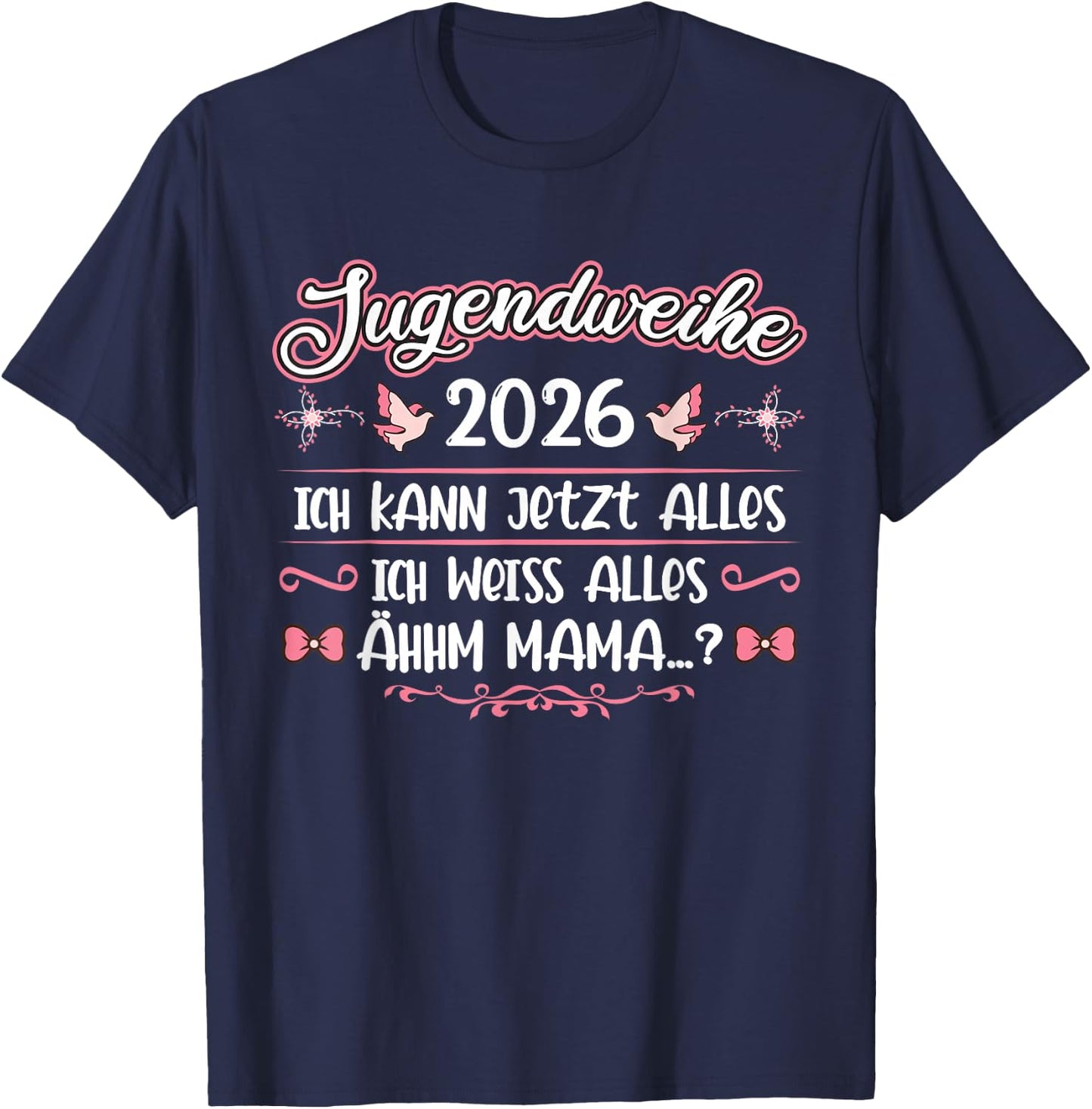 Jugendweihe 2026 Mädchen Junge T-Shirt - T-Shirt | Navy