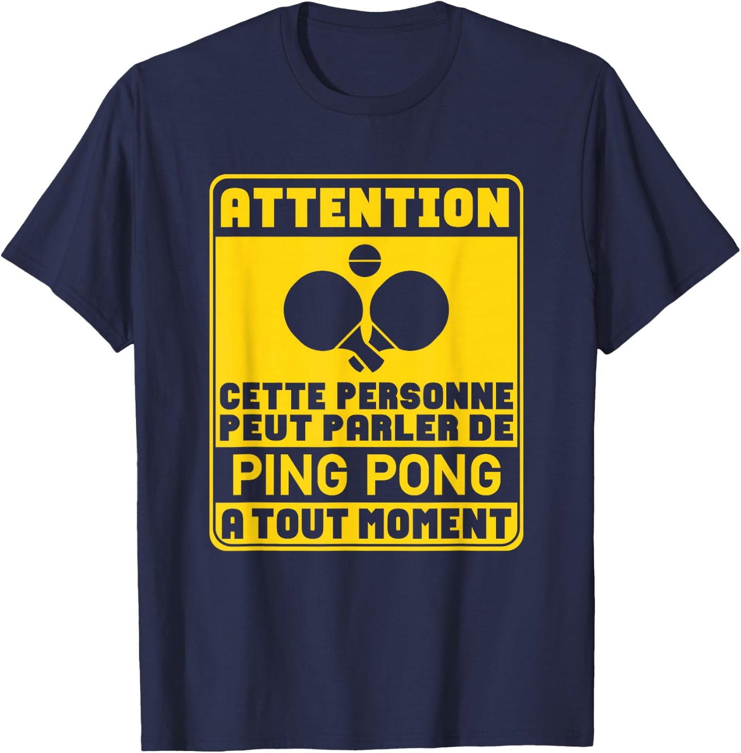 can talk about Ping Pong Table Tennis Pongiste Humor T-Shirt - T-Shirt | Navy