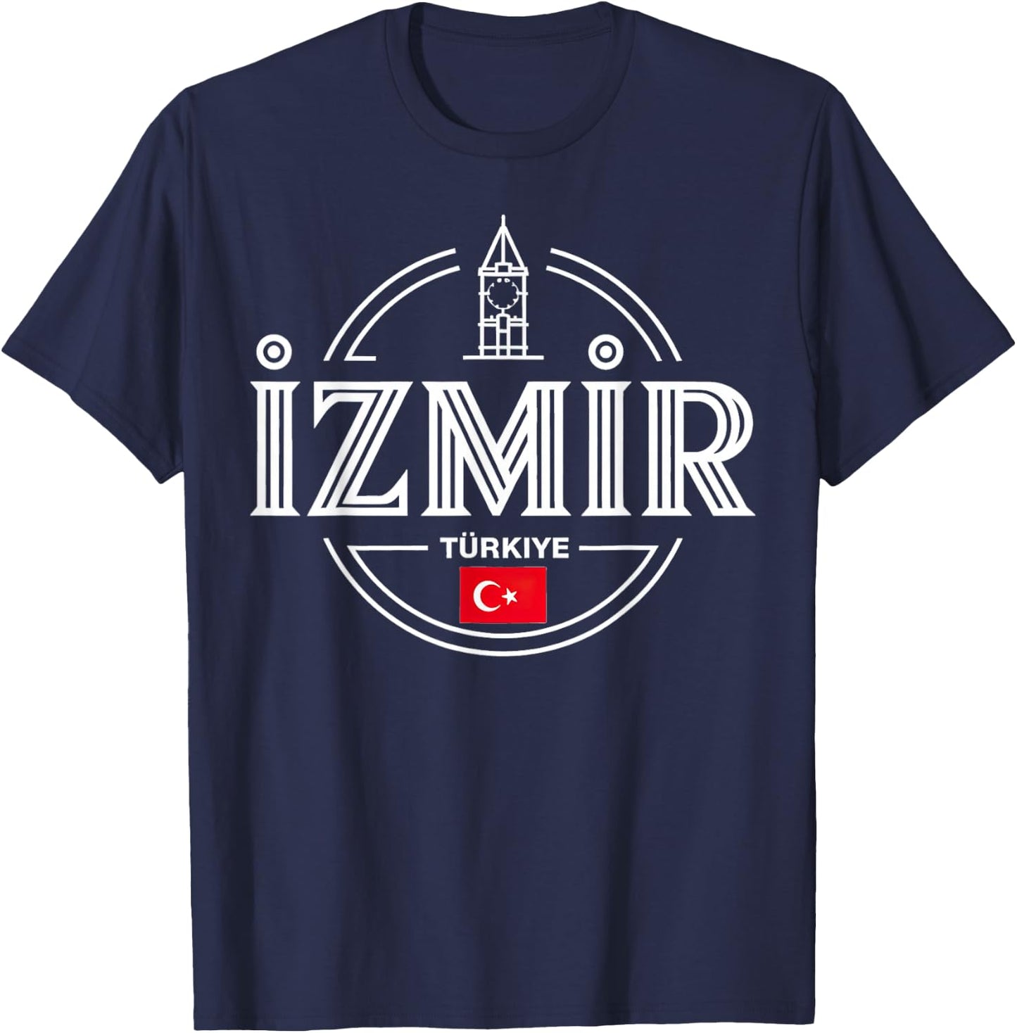 Izmir Türkiye Turkey City Adventure Icon T-Shirt - T-Shirt | Navy