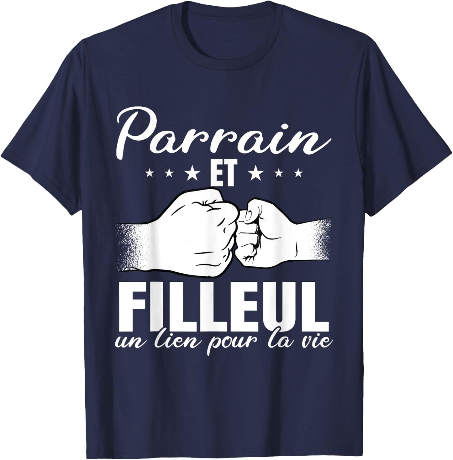 Godfather and godson a team for life , Black T-Shirt - T-Shirt | Navy