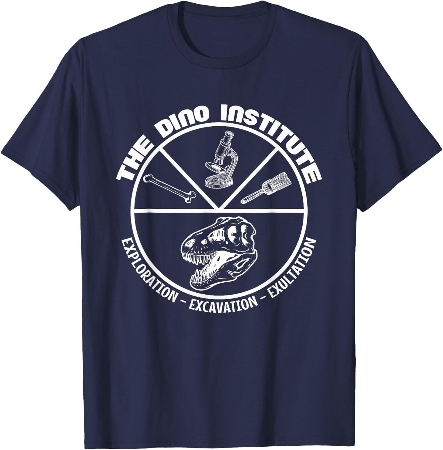 World Animal | Dinosaur Get That | Dino Institute Apparel T-Shirt - T-Shirt | Navy