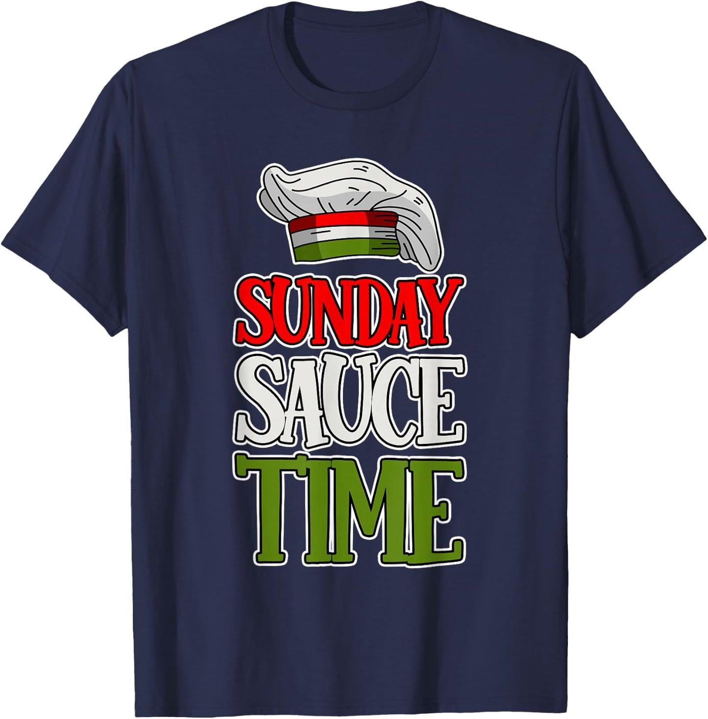 Sunday Sauce Time T-Shirt - T-Shirt | Navy