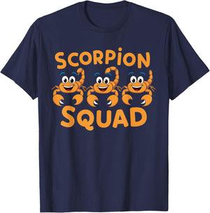 Scorpion Squad Design for Scorpion Lover Stuff Kids Scorpion T-Shirt - T-Shirt | Navy