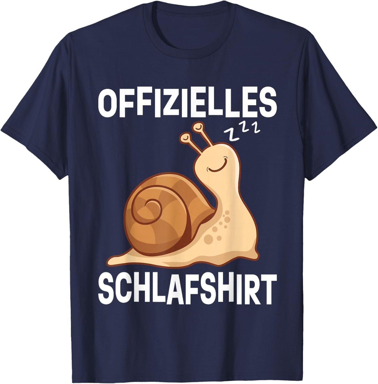 Official Snail Sleep Shirt Pyjamas Snail T-Shirt - T-Shirt | Navy