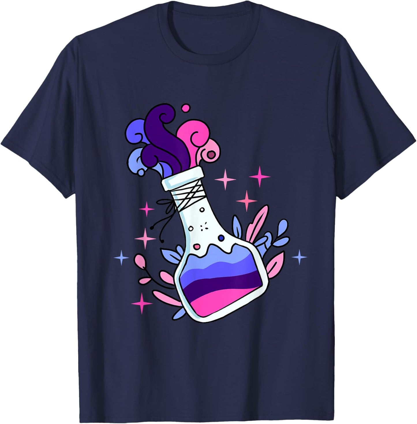 Omnisexual Potion Omnisexual Pride T-Shirt - T-Shirt | Navy