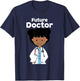 KIDS SHIRT Future Doctor . Little Brown Girl T-Shirt - T-Shirt | Navy