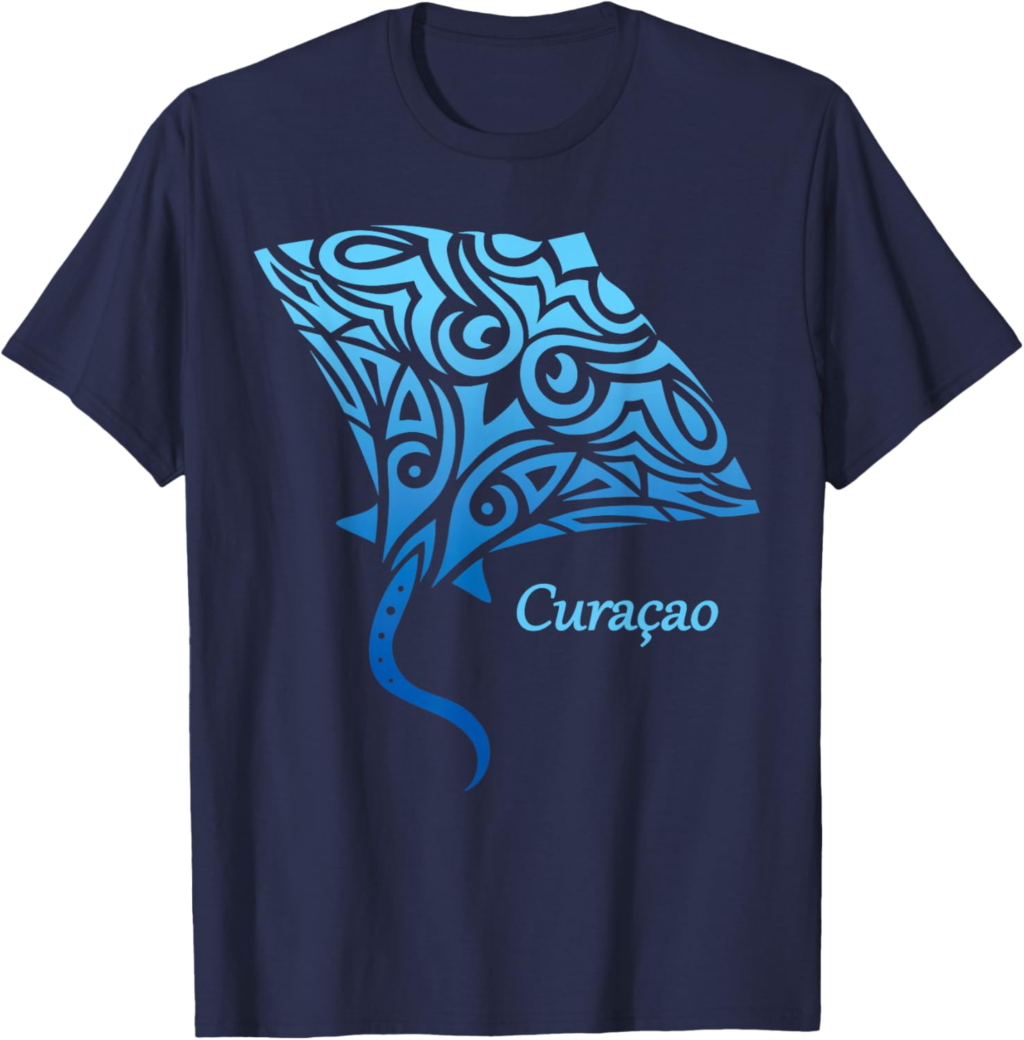 Curacao Stingray Girls Boys Toddler Souvenir T-Shirt - T-Shirt | Navy