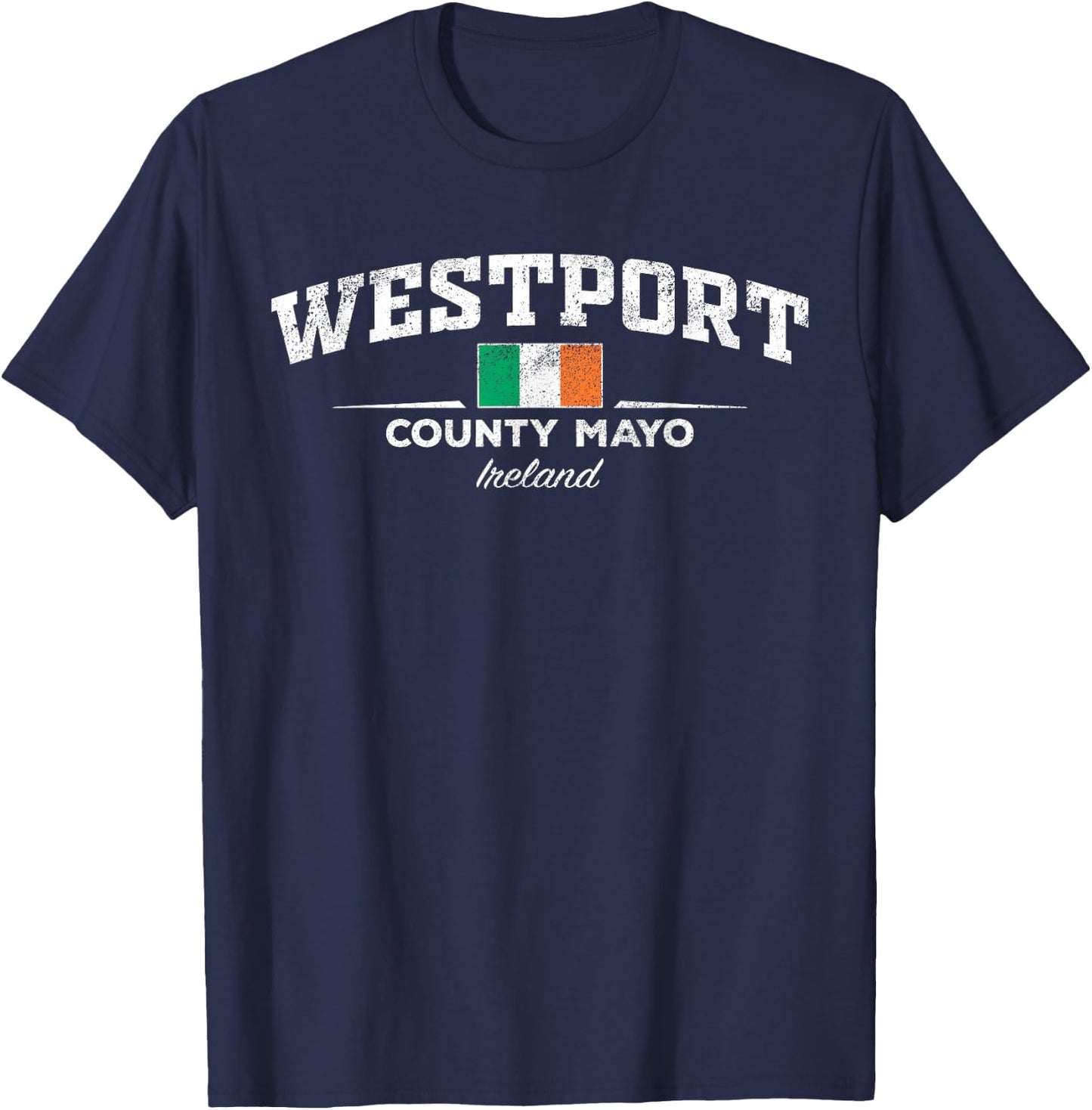 Westport Ireland , Black, S T-Shirt - T-Shirt | Navy