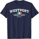 Westport Ireland , Black, S T-Shirt - T-Shirt | Navy