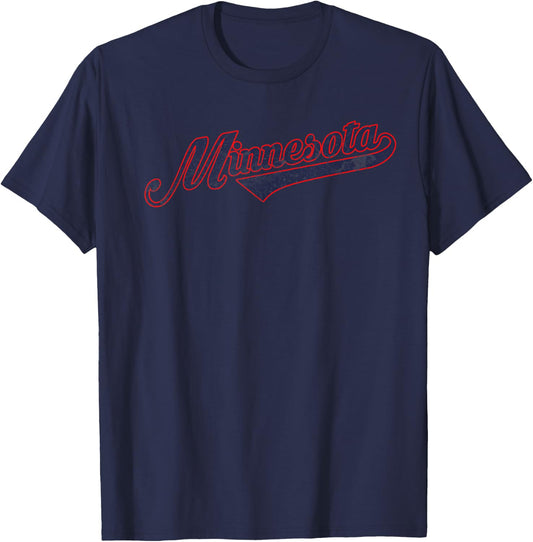 Minnesota Baseball vintage classic T-Shirt - T-Shirt | Navy