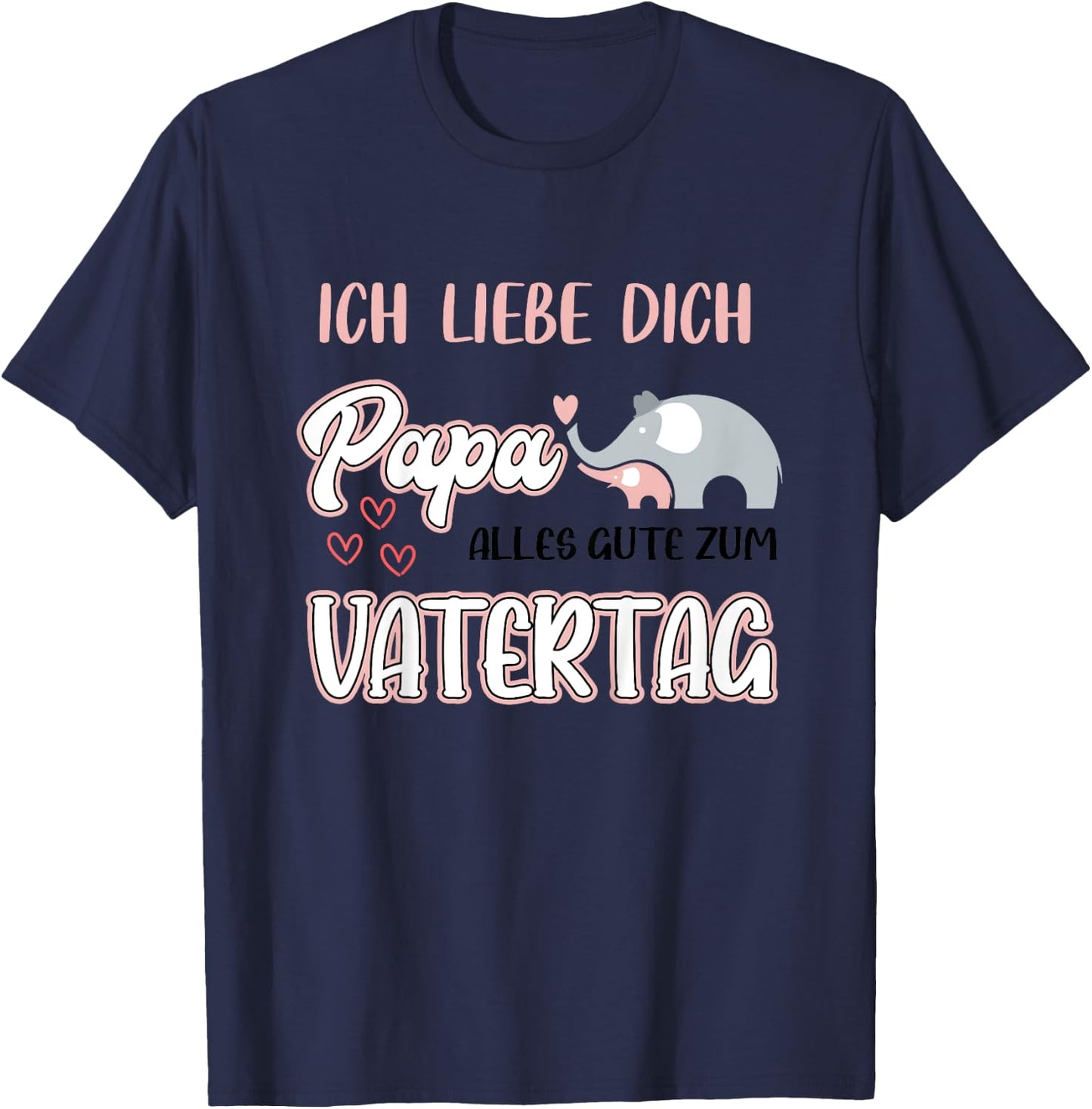 Kinder ich liebe dich papa alles gute zum vatertag T-Shirt - T-Shirt | Navy