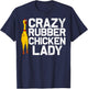 Funny Rubber Chicken Gift Women Mom Rubber Chicken Costume T-Shirt - T-Shirt | Navy