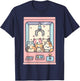 Cute Cat Claw Machine T-Shirt - T-Shirt | Navy