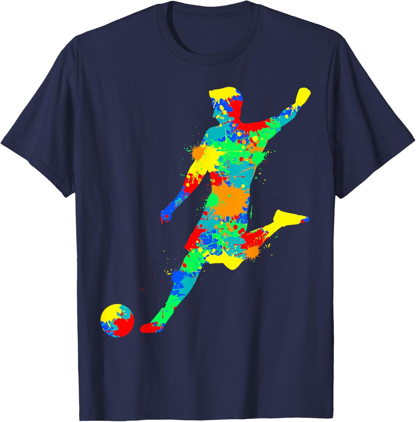 Fußball Fußballer Jungen Kinder T-Shirt - T-Shirt | Navy