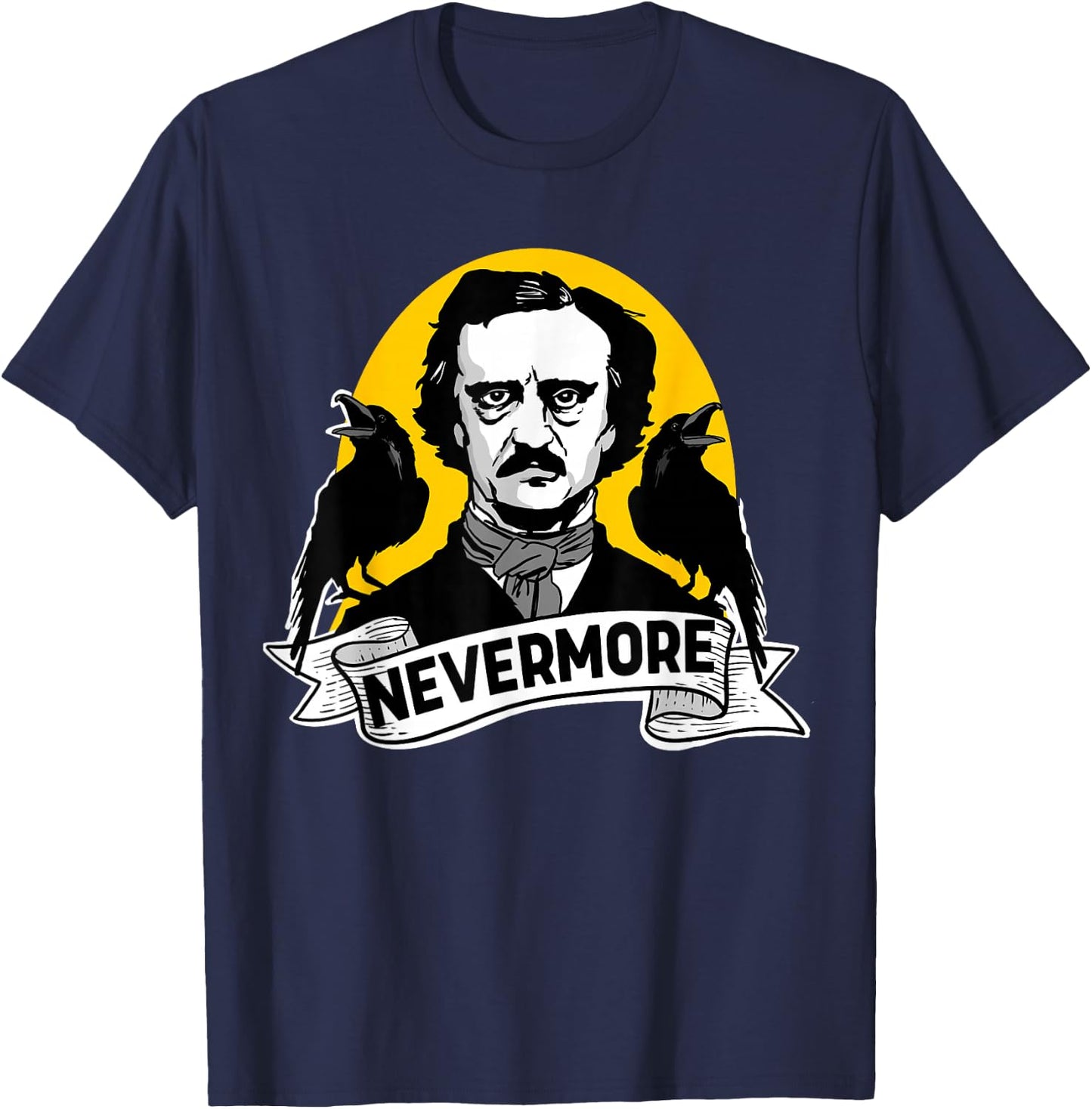 Nevermore Edgar Allan Poe Nevermore T-Shirt - T-Shirt | Navy