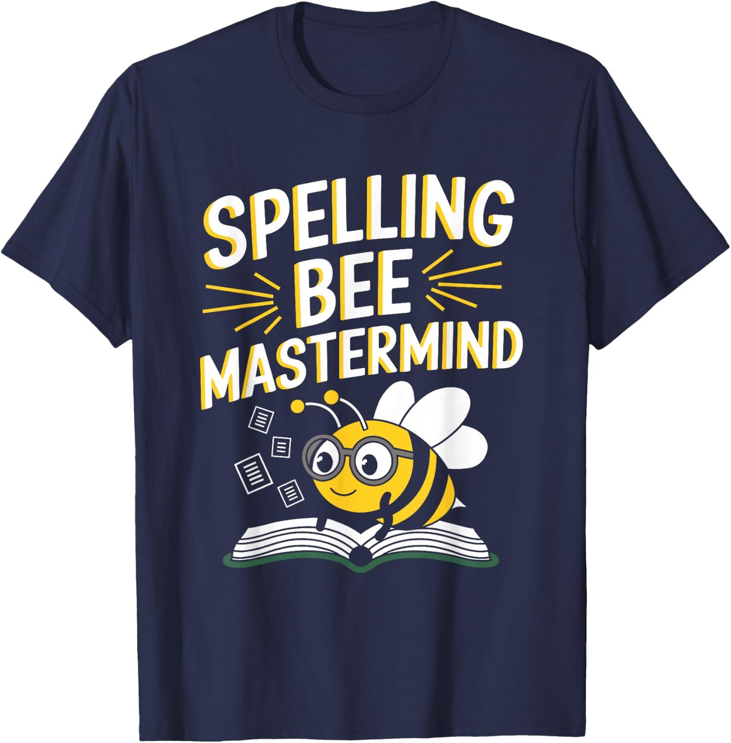 Spelling Bee Humour Spelling Champion Word Nerd Spelling T-Shirt - T-Shirt | Navy
