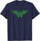 Wonder Woman St Patrick's Day Shamrock Logo T-Shirt - T-Shirt | Navy