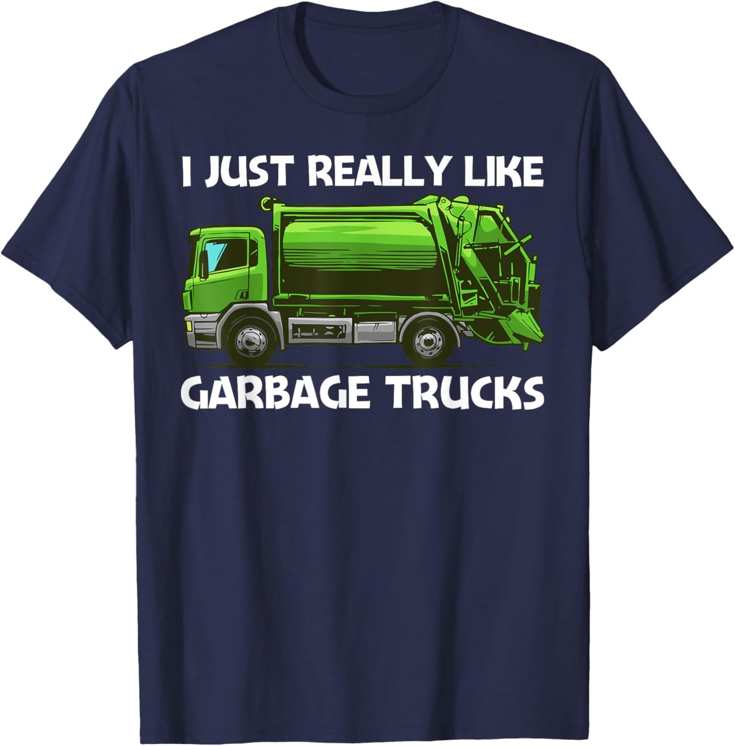 Best Garbage Truck Women Waste Management Garbage T-Shirt - T-Shirt | Navy