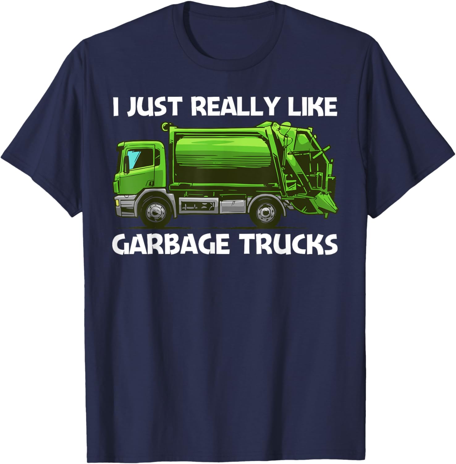 Best Garbage Truck Women Waste Management Garbage T-Shirt - T-Shirt | Navy