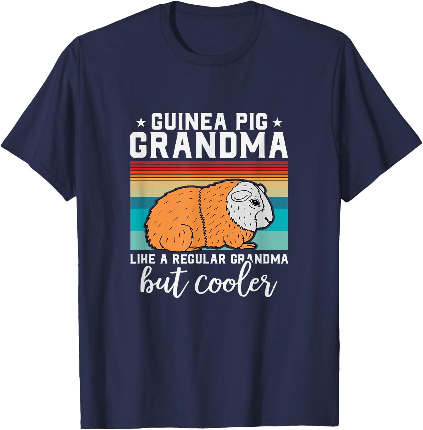 Guinea Pig Grandma Guinea Pig Lovers T-Shirt - T-Shirt | Navy