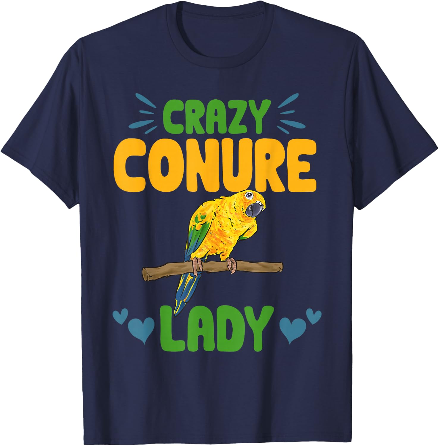 Parrot Parakeet Bird T-Shirt - T-Shirt | Navy