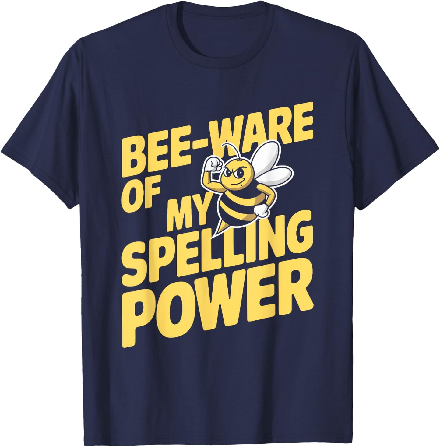 Spelling Bee Humor Spelling Champion Word Nerd Spelling T-Shirt - T-Shirt | Navy