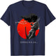 Japanischer Bushido Warrior Streetwear im Afro-Samurai-Anime-Stil T-Shirt - T-Shirt | Navy