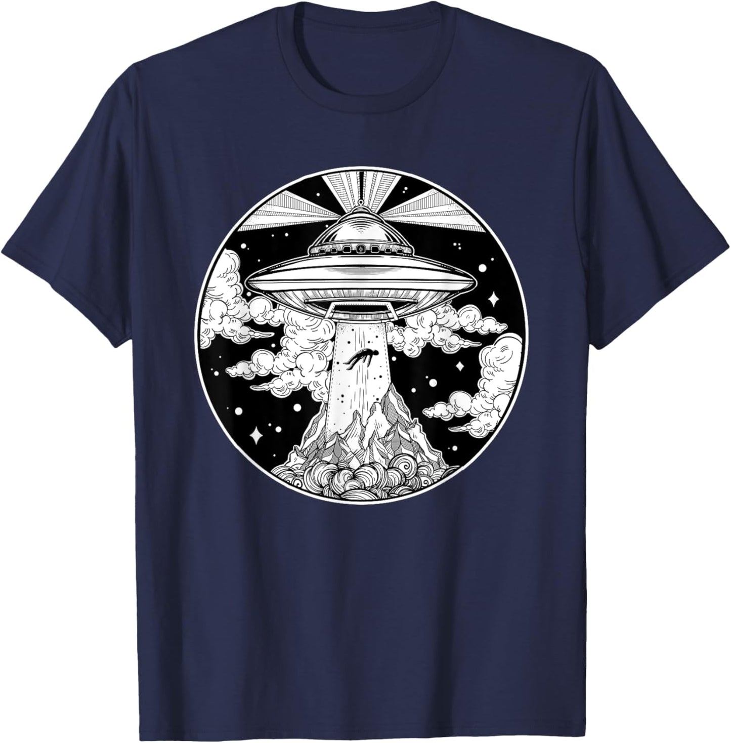 Alien Space Tattoo - UFO 51 Area Roswell Believe T-Shirt - T-Shirt | Navy