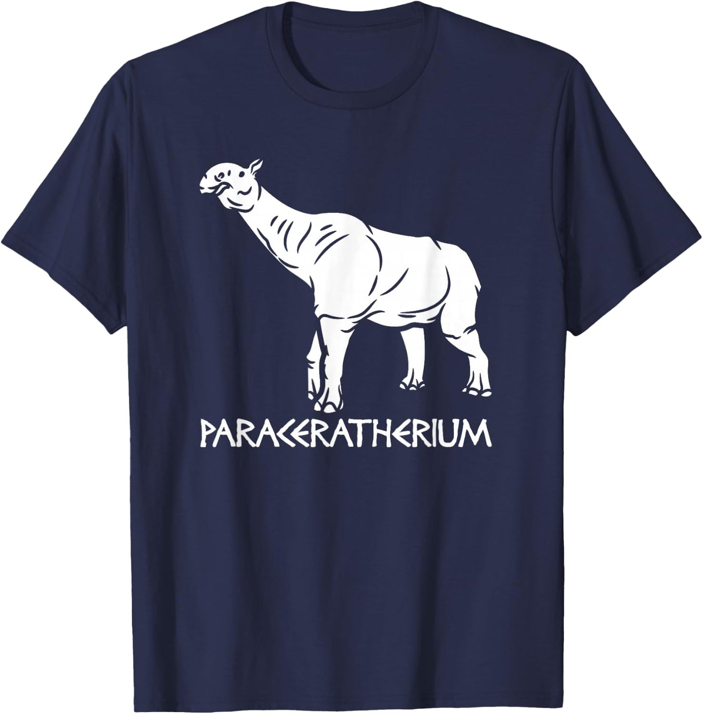 Paraceratherium - Extinct Animal Rhino Paleontology T-Shirt - T-Shirt | Navy