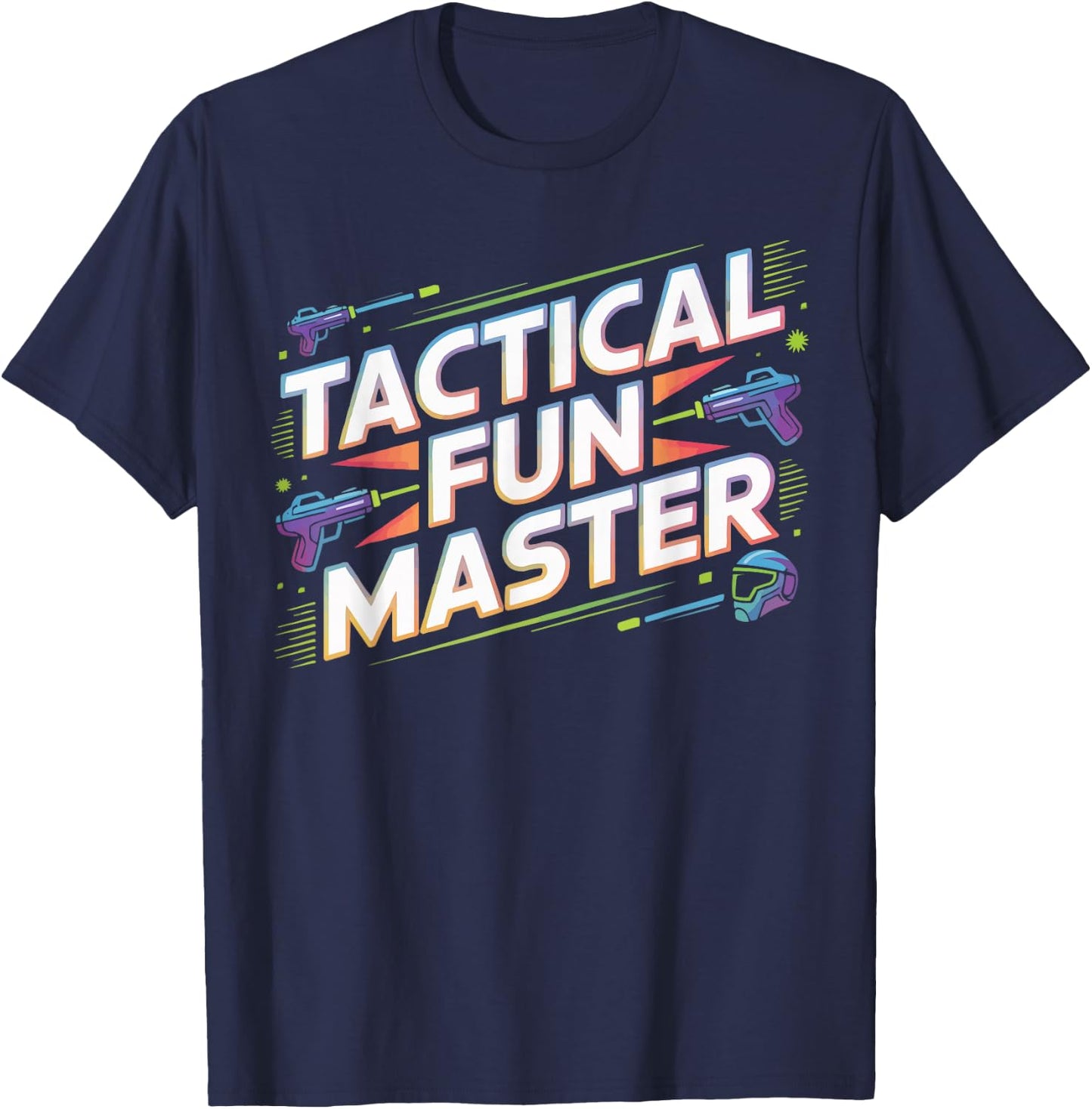 Laser Tag Pistol Lasertag Player Gungame Laser Tagging T-Shirt - T-Shirt | Navy