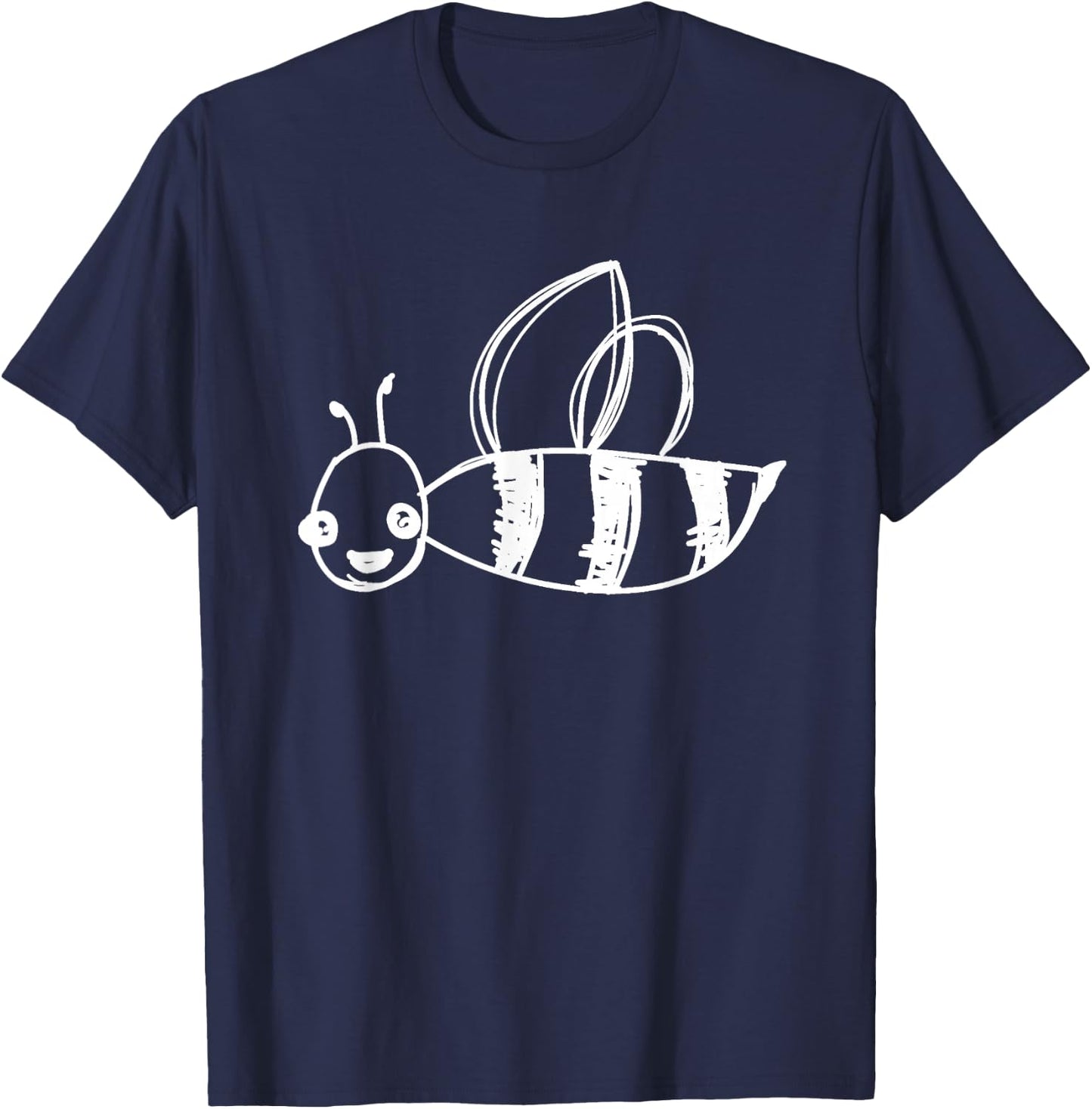 Funny Cute Bumble Bee Honey Bee Lover Beekeeper Insect Gift T-Shirt - T-Shirt | Navy