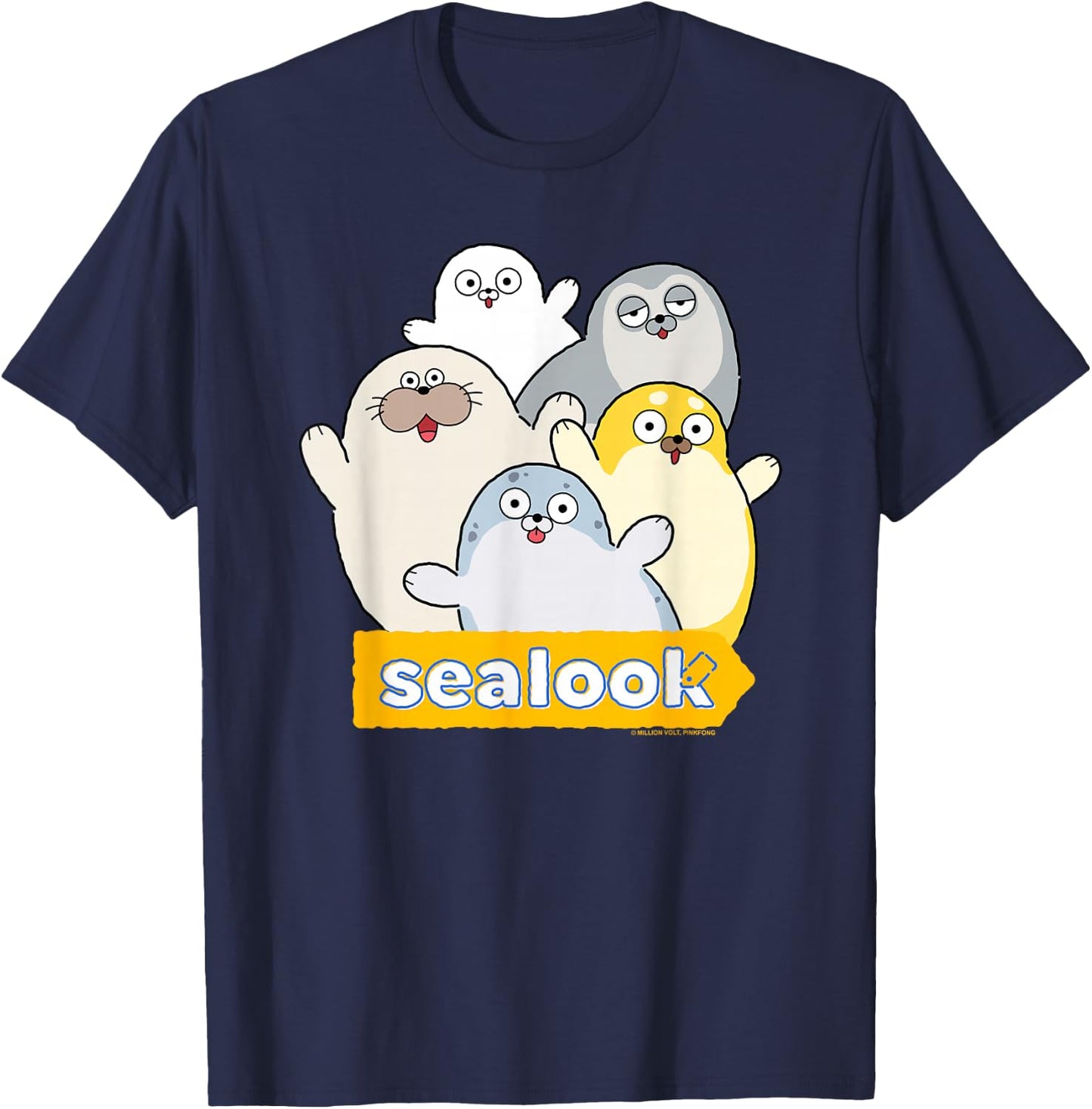 Sealook Seal Group T-Shirt - T-Shirt | Navy