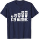 Photographer Size Matters Camera Lens Photography T-Shirt - T-Shirt | Navy