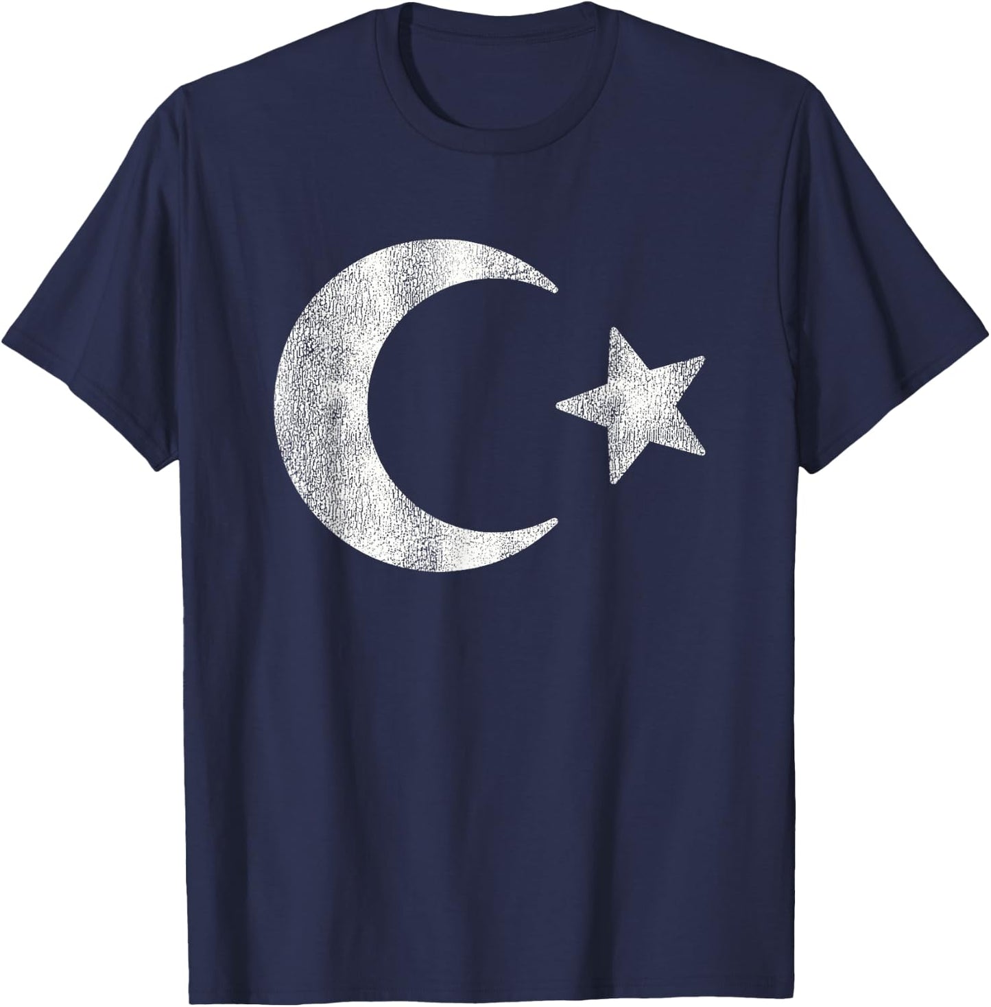 Vintage Turkish Flag Turkey Souvenir Ottoman Empire T-Shirt - T-Shirt | Navy