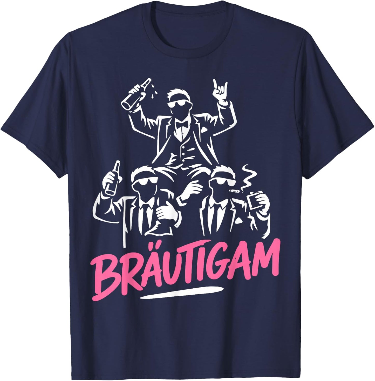 Bräutigam JGA Männer Kostüm JGA Junggesellenabschied T-Shirt - T-Shirt | Navy