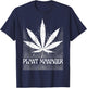 Vintage Weed Cannabis, Marijuana Plant Manager T-Shirt - T-Shirt | Navy
